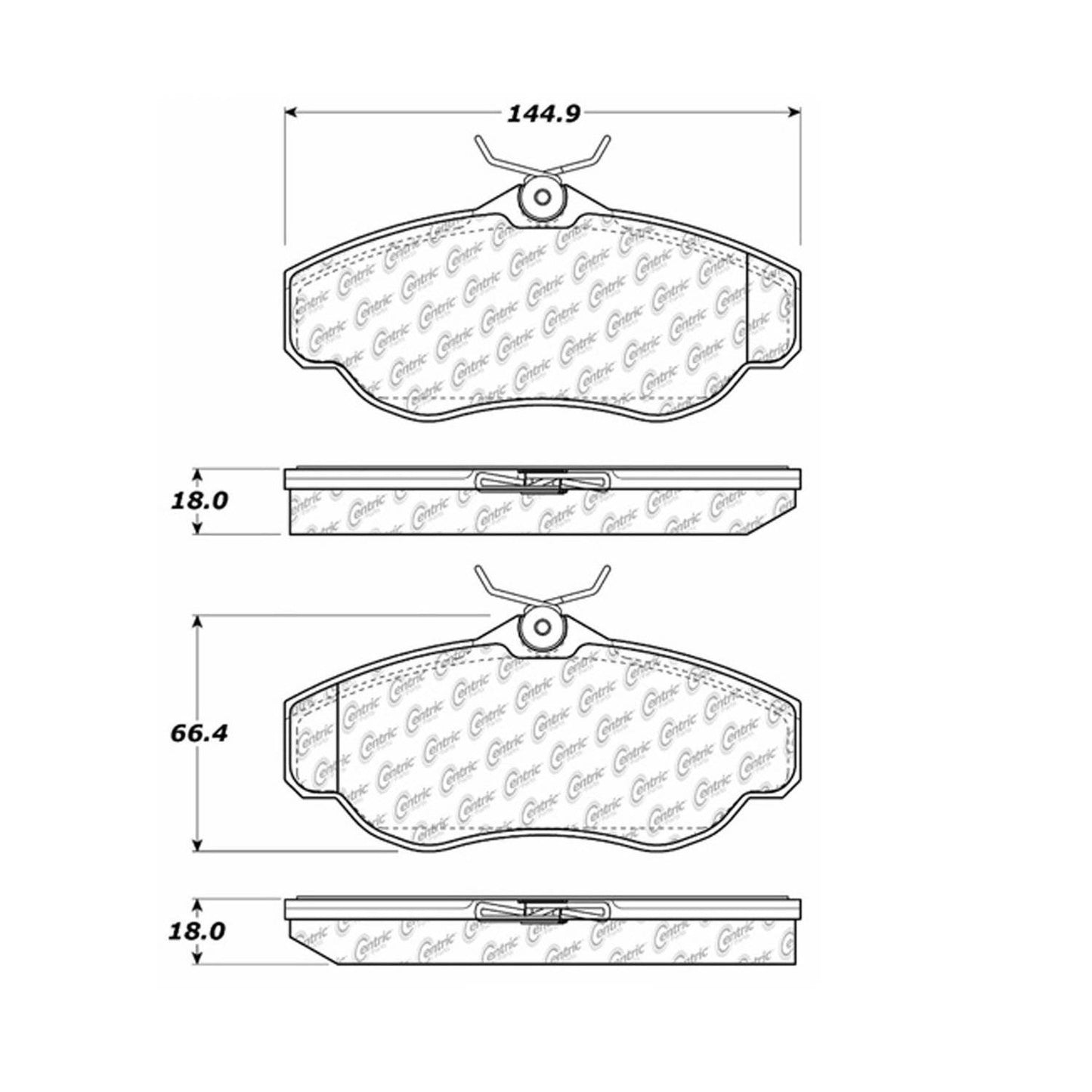 Centric Parts Disc Brake Pad Set 300.06760