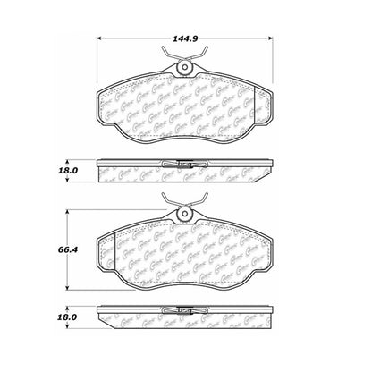 Centric Parts Disc Brake Pad Set 300.06760