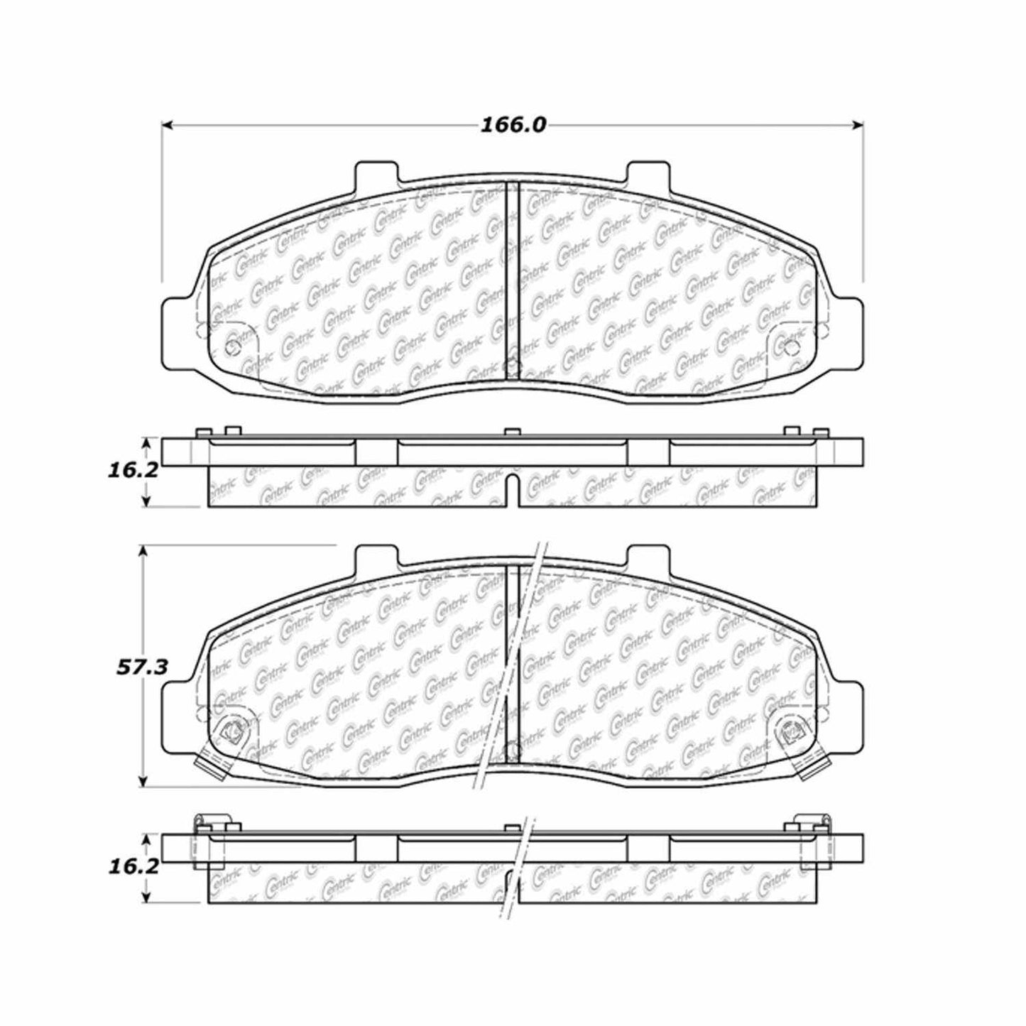 Centric Parts Disc Brake Pad Set 300.06790