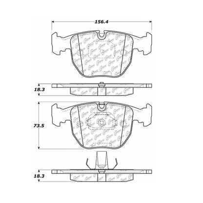 Stoptech Centric Centric Premium Brake Pads 300.06810