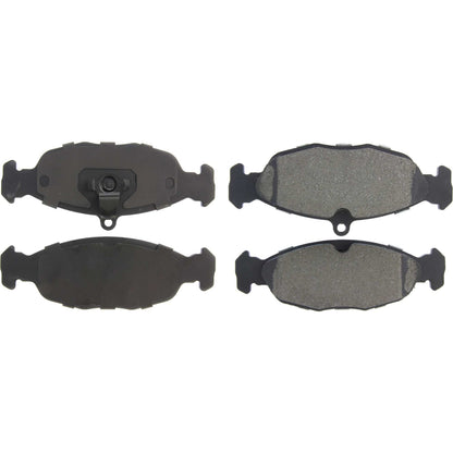 Centric Parts Disc Brake Pad Set Premium Semi-Metallic with Shims and Hardware for 2003-1998 Jaguar Vanden Plas XJ8 2003-1998 XJR 2001-1998 XK8 2006-1997 XKR 2003-2000 300.06881