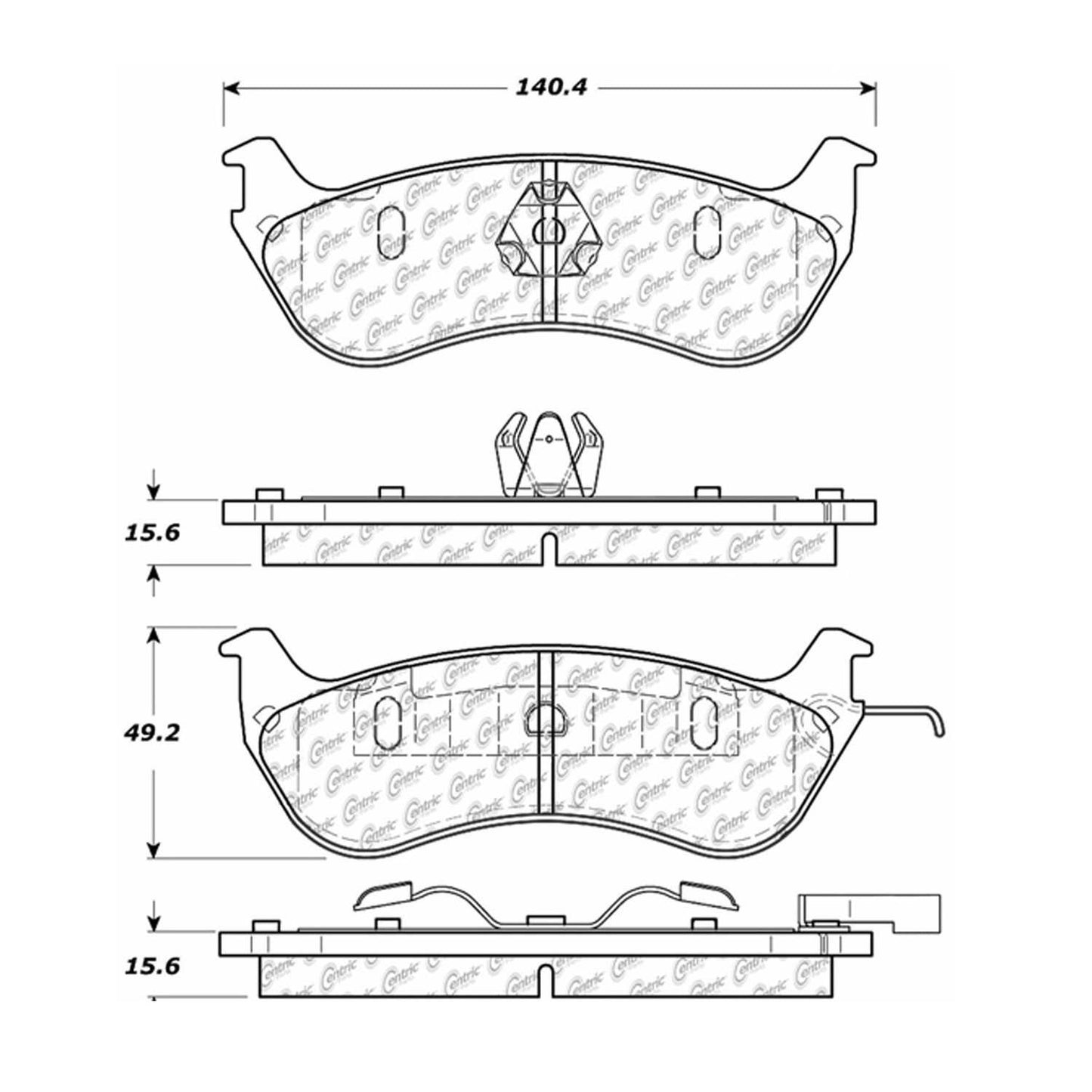 Centric Parts Disc Brake Pad Set 300.06900