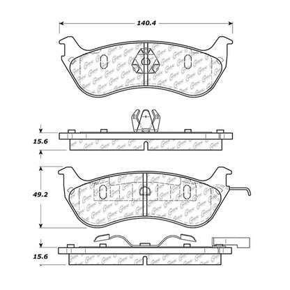Centric Parts Disc Brake Pad Set 300.06900