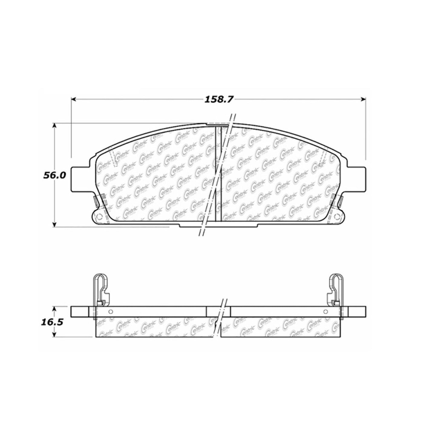 Stoptech Centric Centric Premium Brake Pads 300.06910