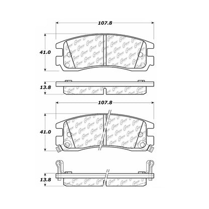 Centric Parts Disc Brake Pad Set 300.06980