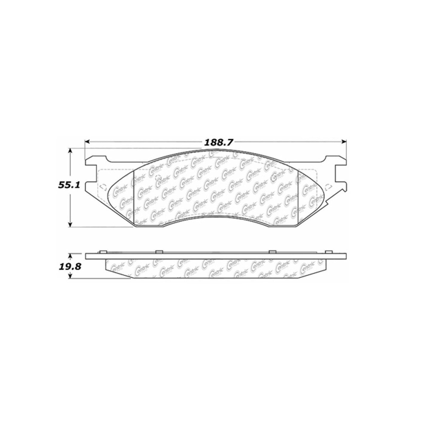 Stoptech Centric Centric Premium Brake Pads 300.07021