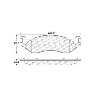 Stoptech Centric Centric Premium Brake Pads 300.07021