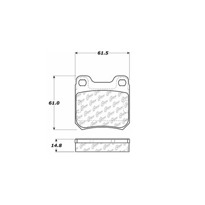 Stoptech Centric Centric Premium Brake Pads 300.07090
