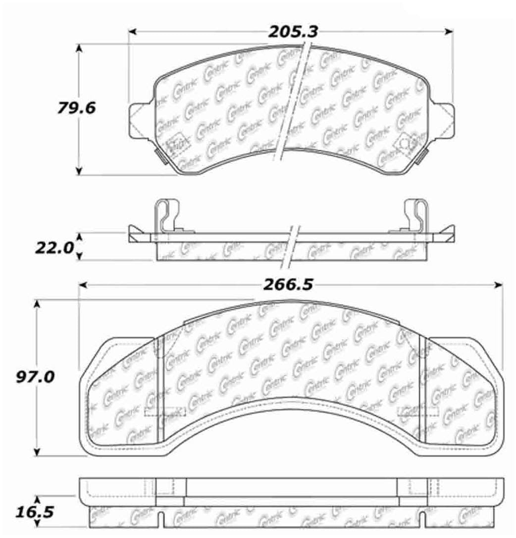 Stoptech Centric Centric Premium Brake Pads 300.07170