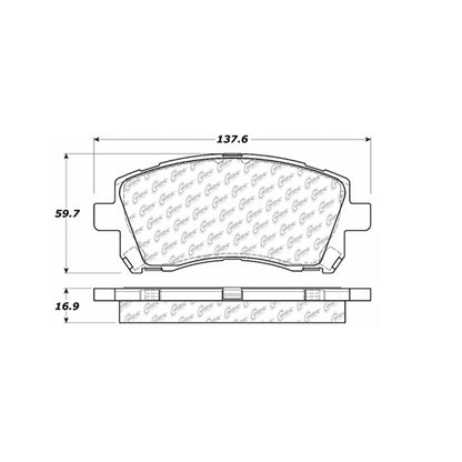 Stoptech Centric Centric Premium Brake Pads 300.07210