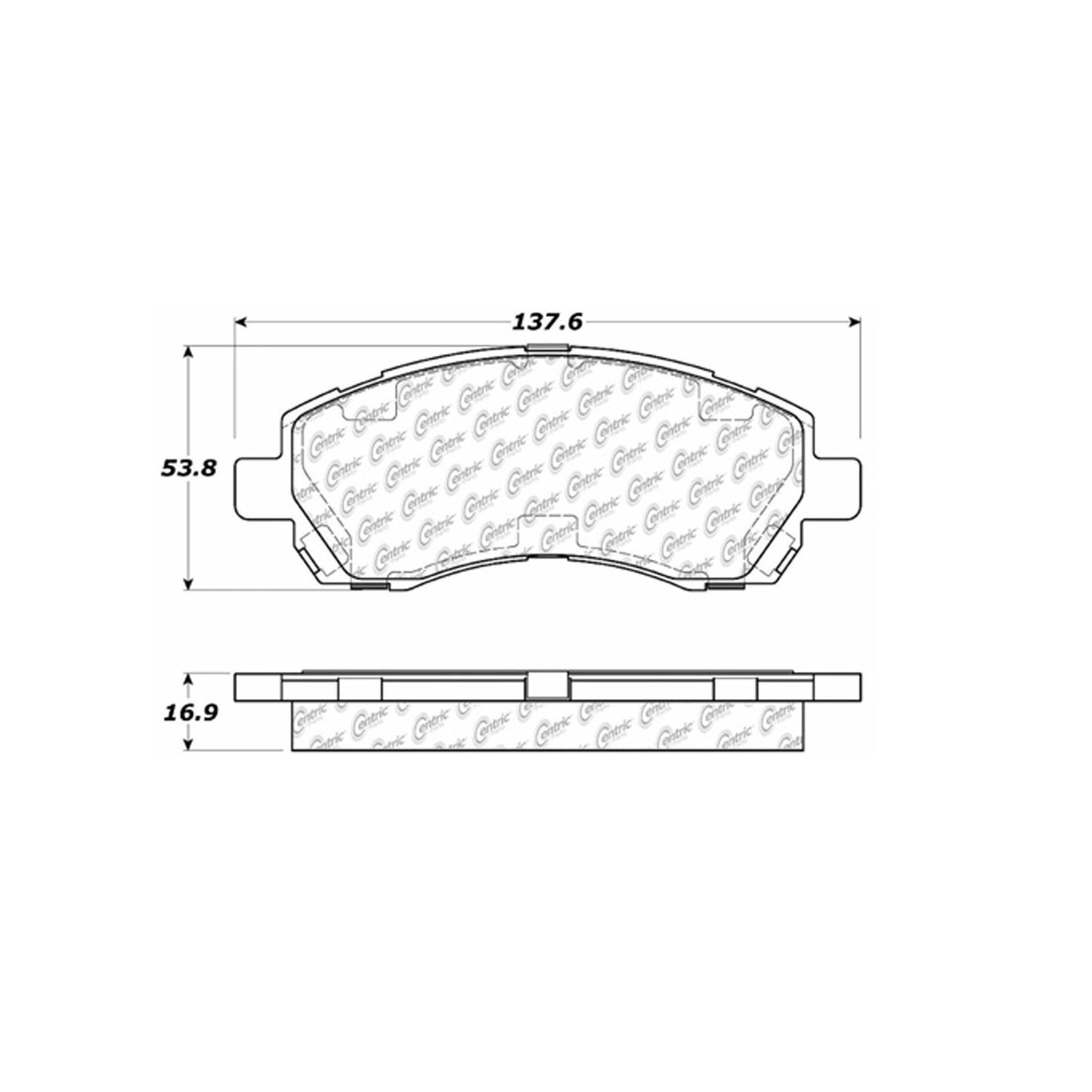 Centric Parts Disc Brake Pad Set 300.07220