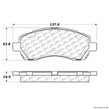 Centric Parts Disc Brake Pad Set 300.07220