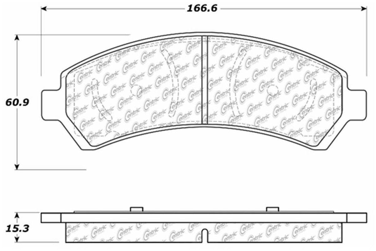 Stoptech Centric Centric Premium Brake Pads 300.07260