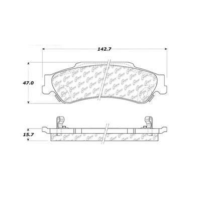 Stoptech Centric Centric Premium Brake Pads 300.07290