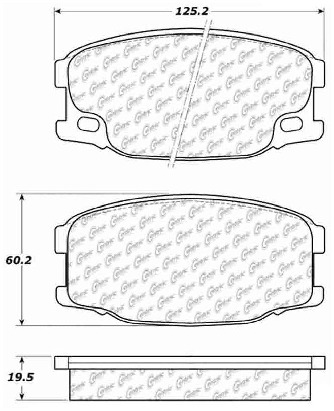 Stoptech Centric Premium Semi-Metallic Brake Pads w/Shims - Front/Rear 300.07340