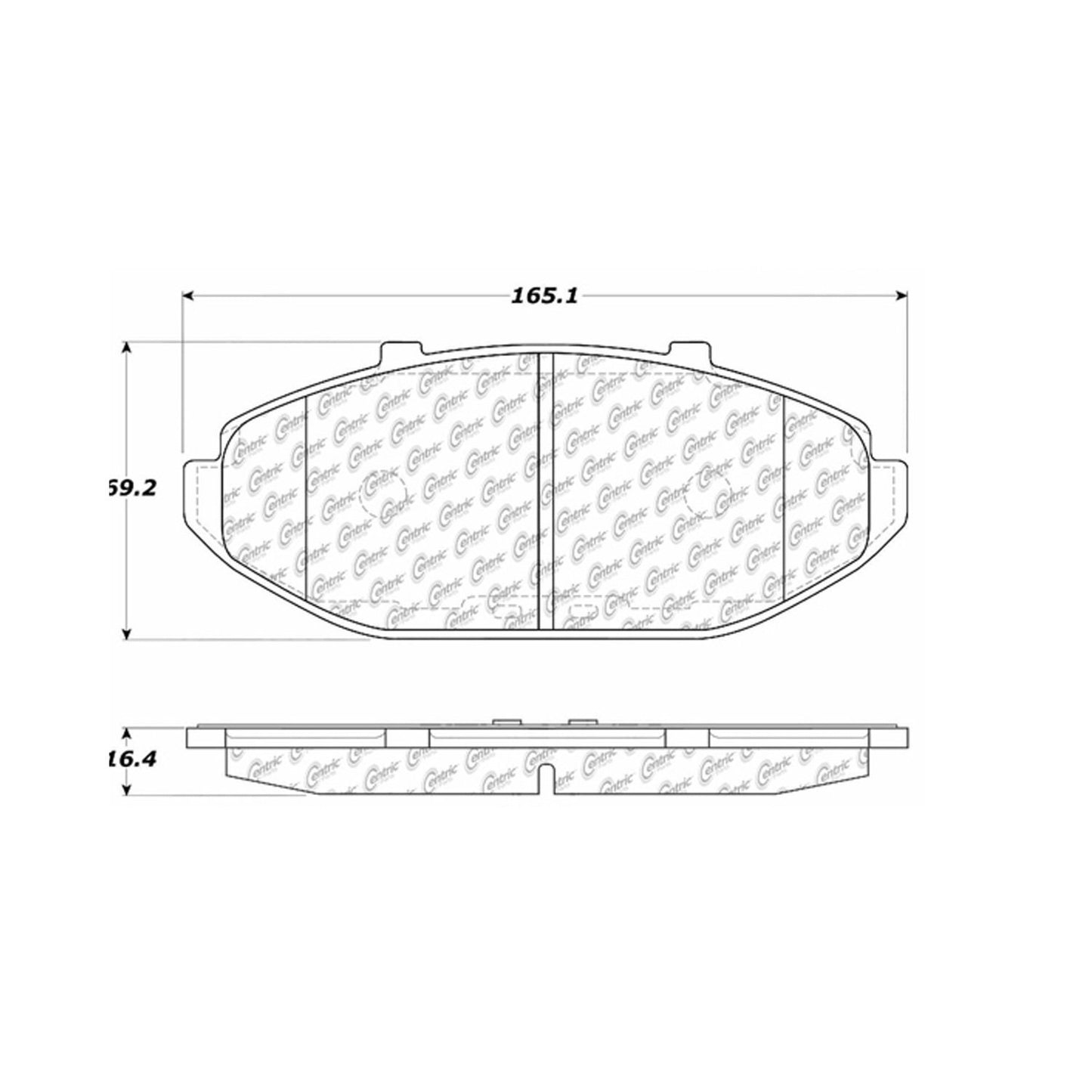 Stoptech Centric Centric Premium Brake Pads 300.07480