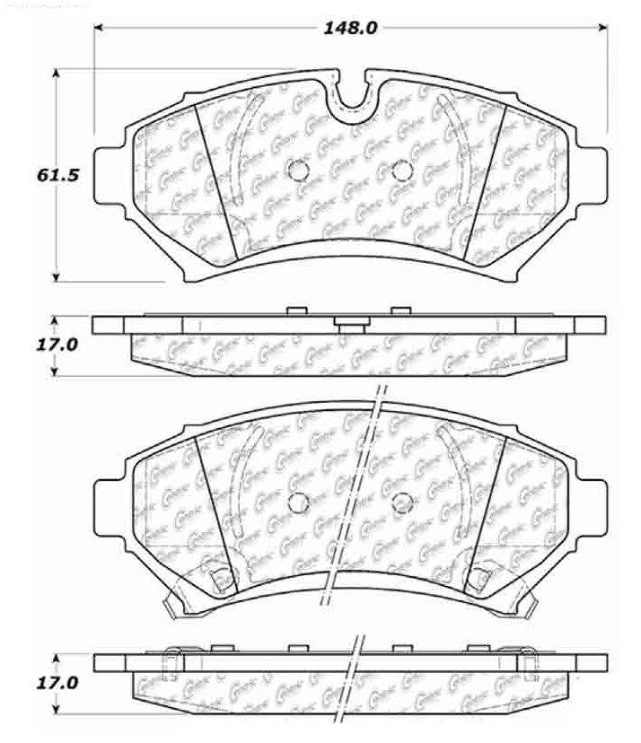 Stoptech Centric Centric Premium Brake Pads 300.07530