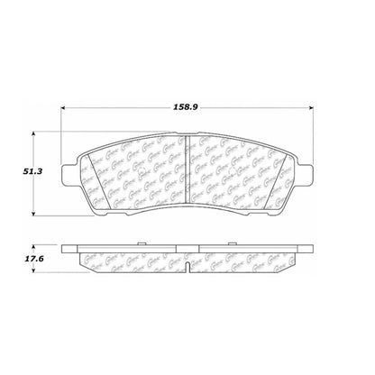 Centric Parts Disc Brake Pad Set Premium Semi-Metallic with Shims for 2000-2005 Ford Excursion & F-250
