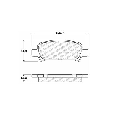 Centric Parts Disc Brake Pad Set Premium Semi-Metallic with Shims for Subaru Baja 2003‑2006, Forester 1998‑2003, Impreza 1998‑2003, Legacy 2000‑2004, Outback 2000‑2004 300.07700