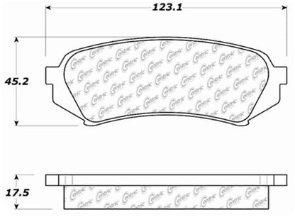 Centric Parts Disc Brake Pad Set Premium Semi-Metallic with Shims and Hardware for 1998-2007 Lexus LX470 Toyota Land Cruiser 300.07730