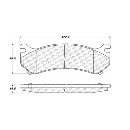 Centric Parts Disc Brake Pad Set Premium Semi-Metallic with Shims for 2000-2008 Cadillac Escalade, Chevrolet Silverado