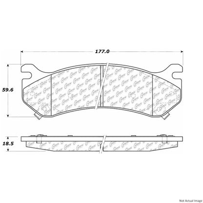 Centric Parts Disc Brake Pad Set Premium Semi-Metallic with Shims for 2000-2008 Cadillac Escalade, Chevrolet Silverado