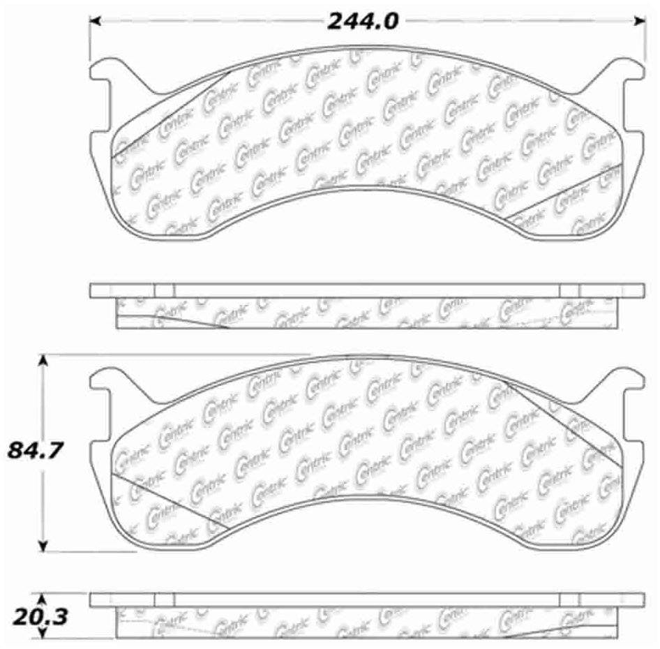 Stoptech Centric Centric Premium Brake Pads 300.07860