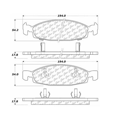 Stoptech Centric Centric Premium Brake Pads 300.07900