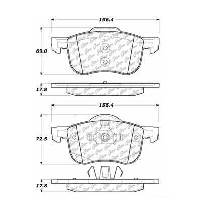 Stoptech Centric Centric Premium Brake Pads 300.07940