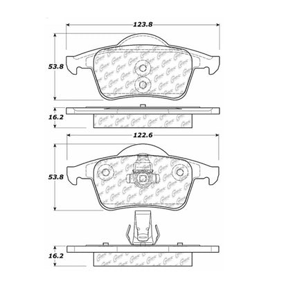 Stoptech Centric Centric Premium Brake Pads 300.07950