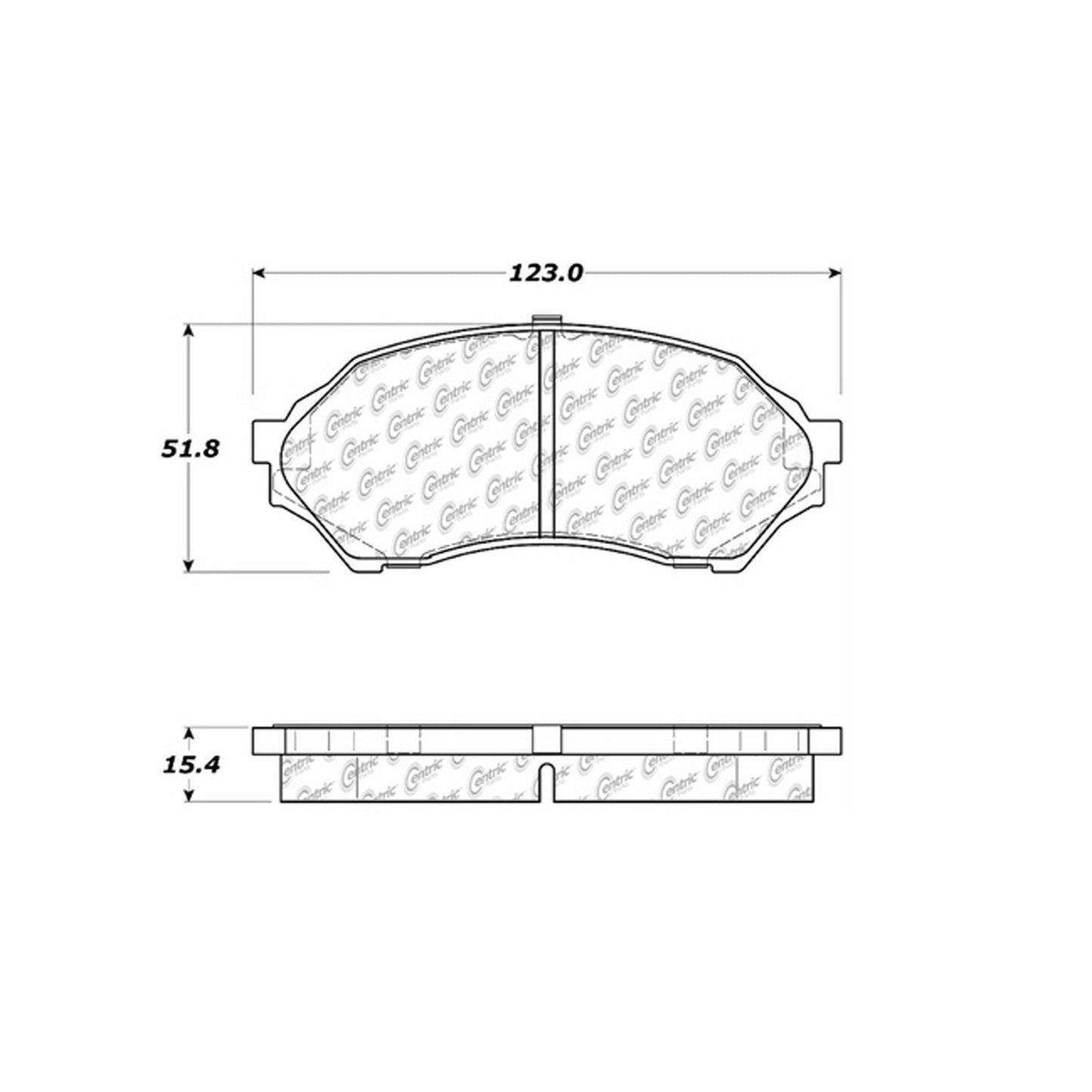 Stoptech Centric Centric Premium Brake Pads 300.07980