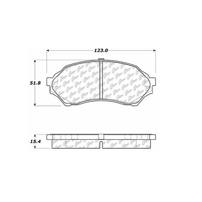 Stoptech Centric Centric Premium Brake Pads 300.07980