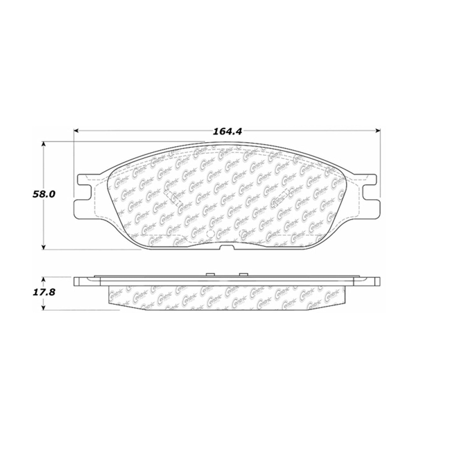Stoptech Centric Centric Premium Brake Pads 300.08030