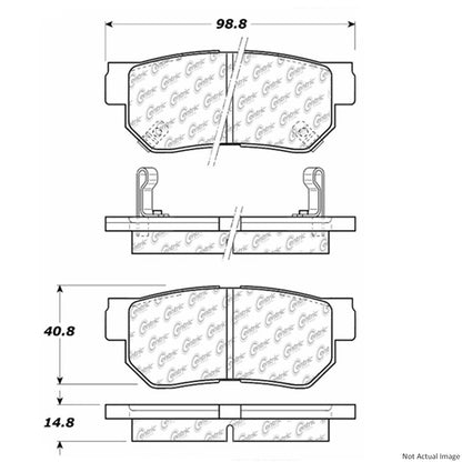 Centric Parts Disc Brake Pad Set 300.08130