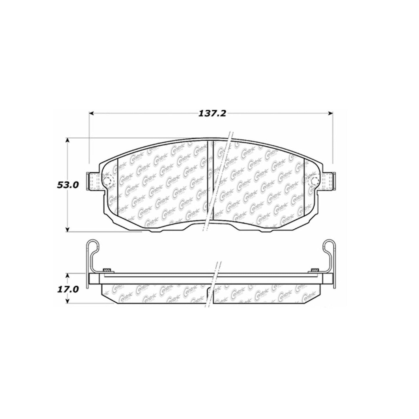 Stoptech Centric 02-04 Infiniti G35 Front Centric Premium Brake Pads 300.08150