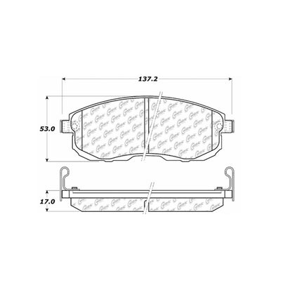 Stoptech Centric 02-04 Infiniti G35 Front Centric Premium Brake Pads 300.08150