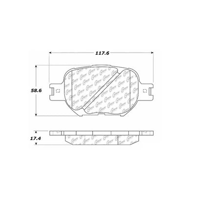 Stoptech Centric Centric Premium Brake Pads 300.08170