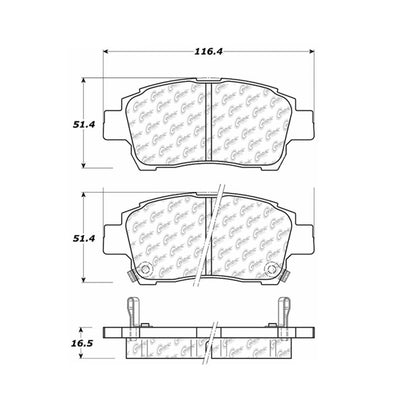 Stoptech Centric Centric Premium Brake Pads 300.08220