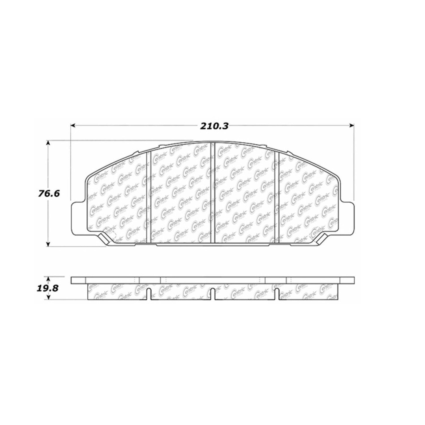 Stoptech Centric Centric Premium Brake Pads 300.08270
