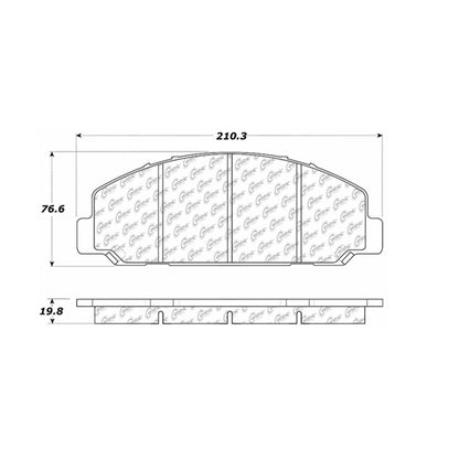 Stoptech Centric Centric Premium Brake Pads 300.08270