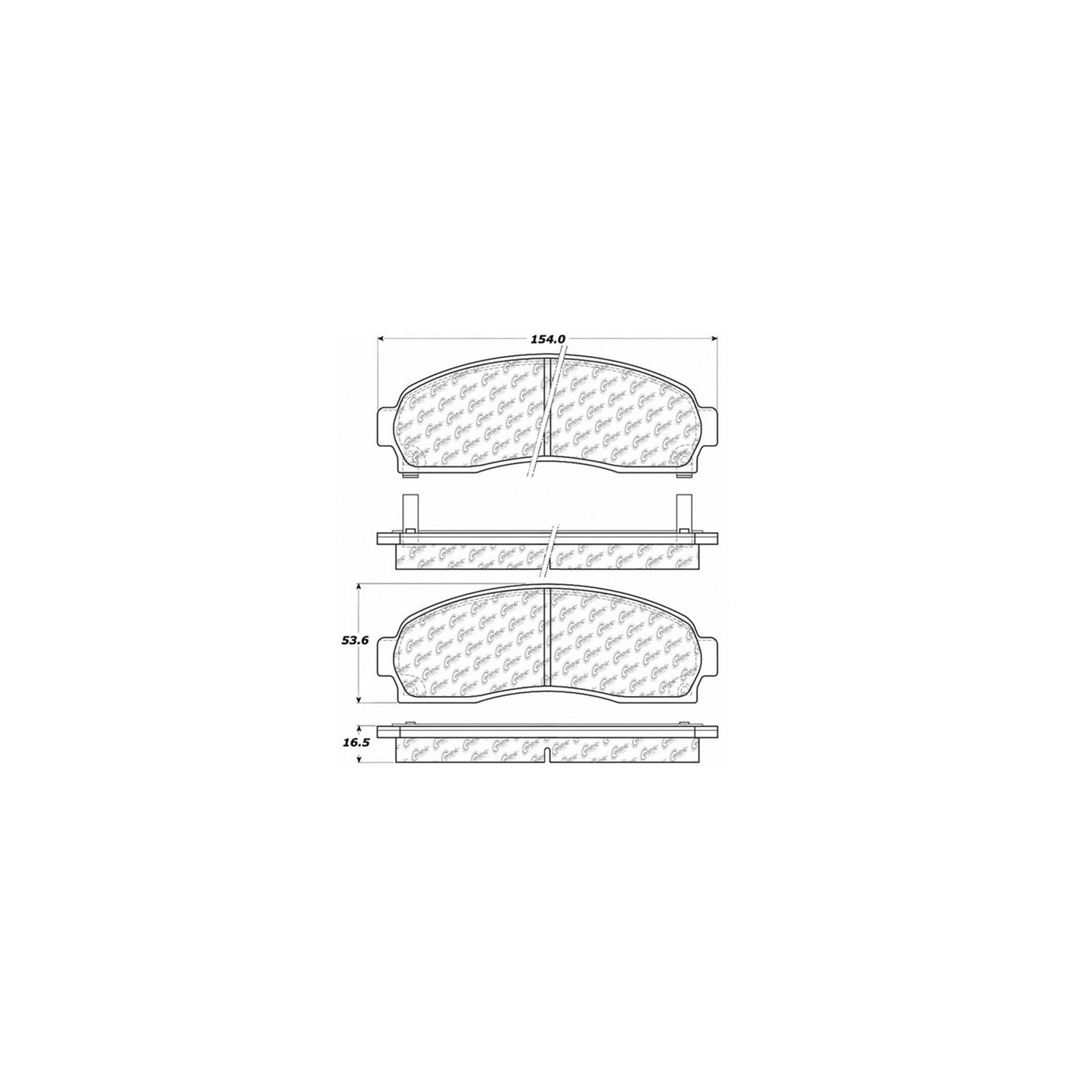 Centric Parts Disc Brake Pad Set 300.08330