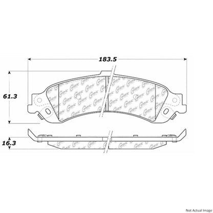 Centric Parts Premium Semi-Metallic Brake Pads with Shims and Hardware 300.08340