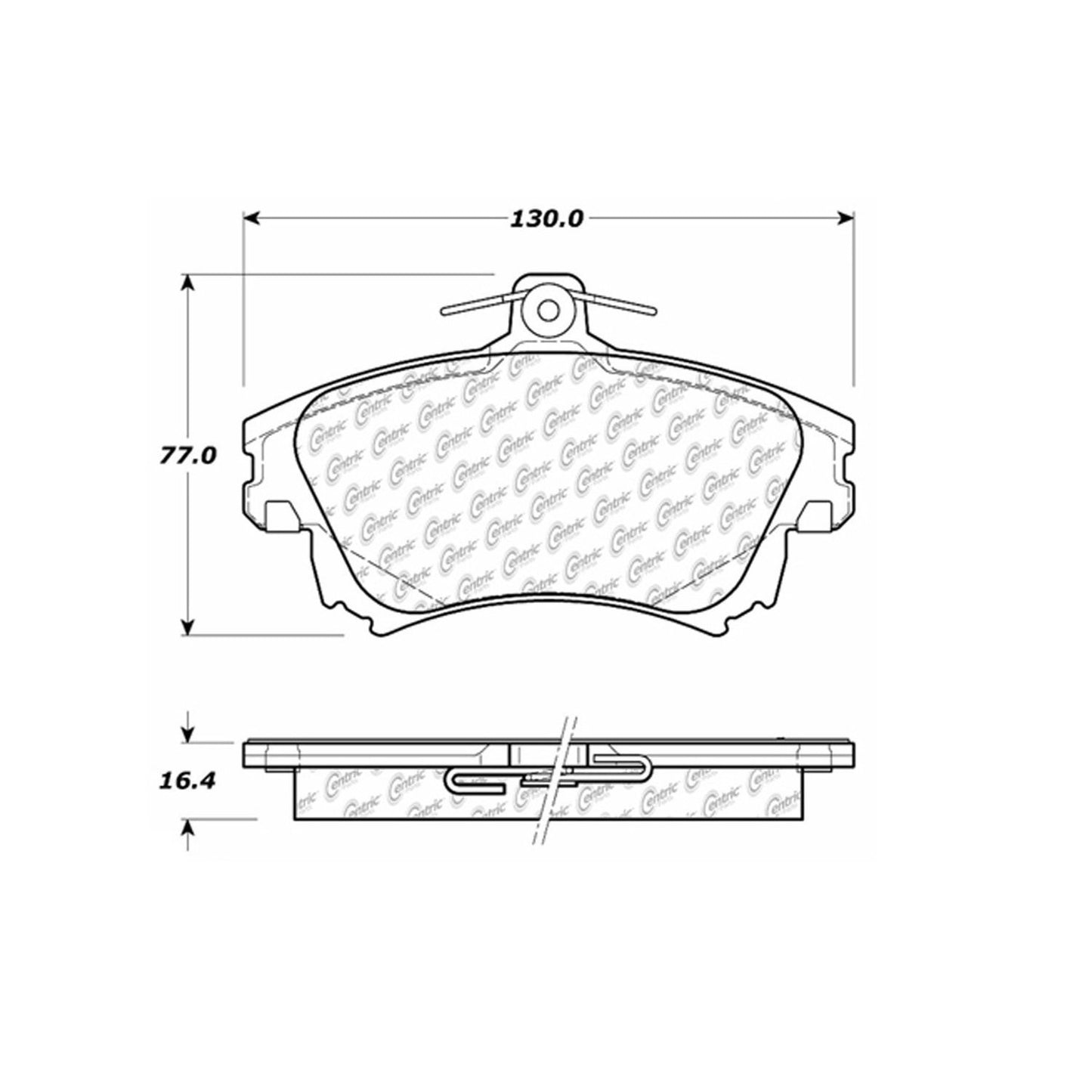 Stoptech Centric Centric Premium Brake Pads 300.08370