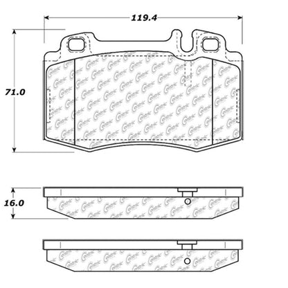 Stoptech Centric Centric Premium Brake Pads 300.08470