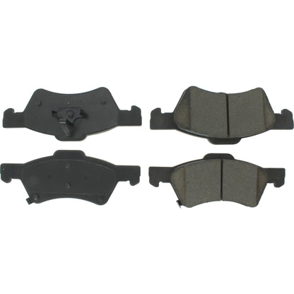 Centric Parts Disc Brake Pad Set Premium Semi-Metallic with Shims for 2001‑2007 Chrysler Town & Country, Dodge Caravan, Grand Caravan 300.08570