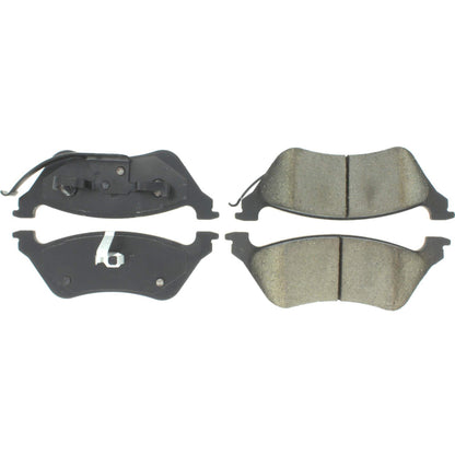 Centric Parts Disc Brake Pad Set Premium Semi-Metallic with Shims for 2001-2008 Chrysler Town & Country, Dodge Caravan 300.08580