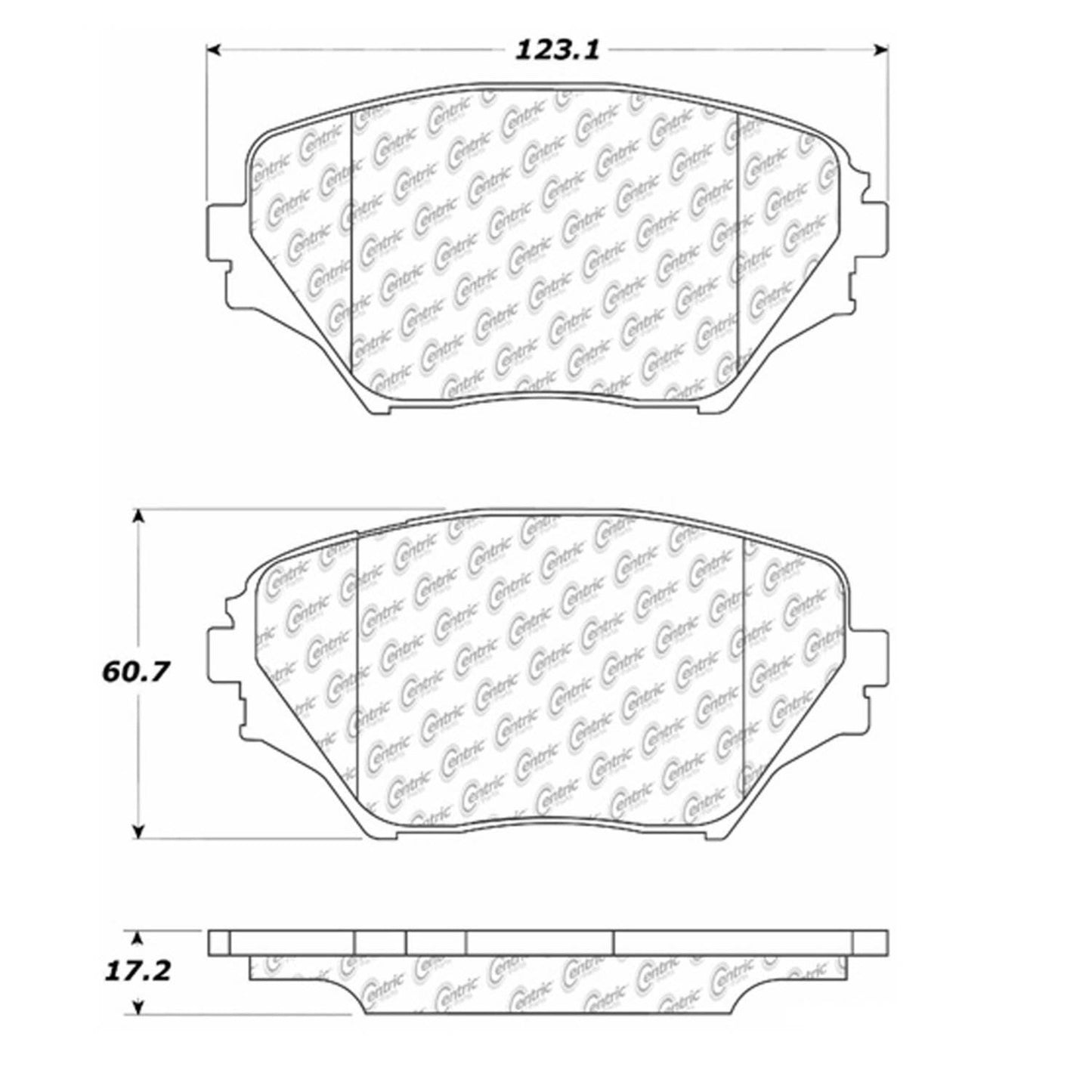Stoptech Centric Centric Premium Brake Pads 300.08620