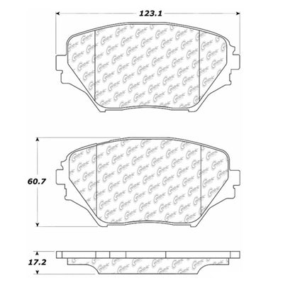 Stoptech Centric Centric Premium Brake Pads 300.08620