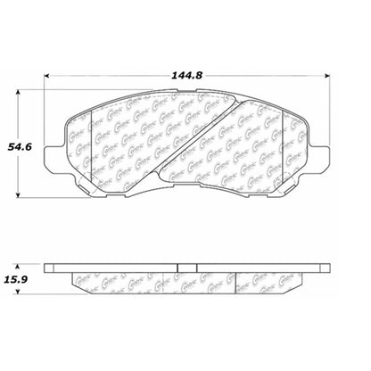 Stoptech Centric 07-10 Jeep Compass/Patriot / 01-09 Mitsubishi Eclipse Front Centric Premium Brake Pads 300.08660