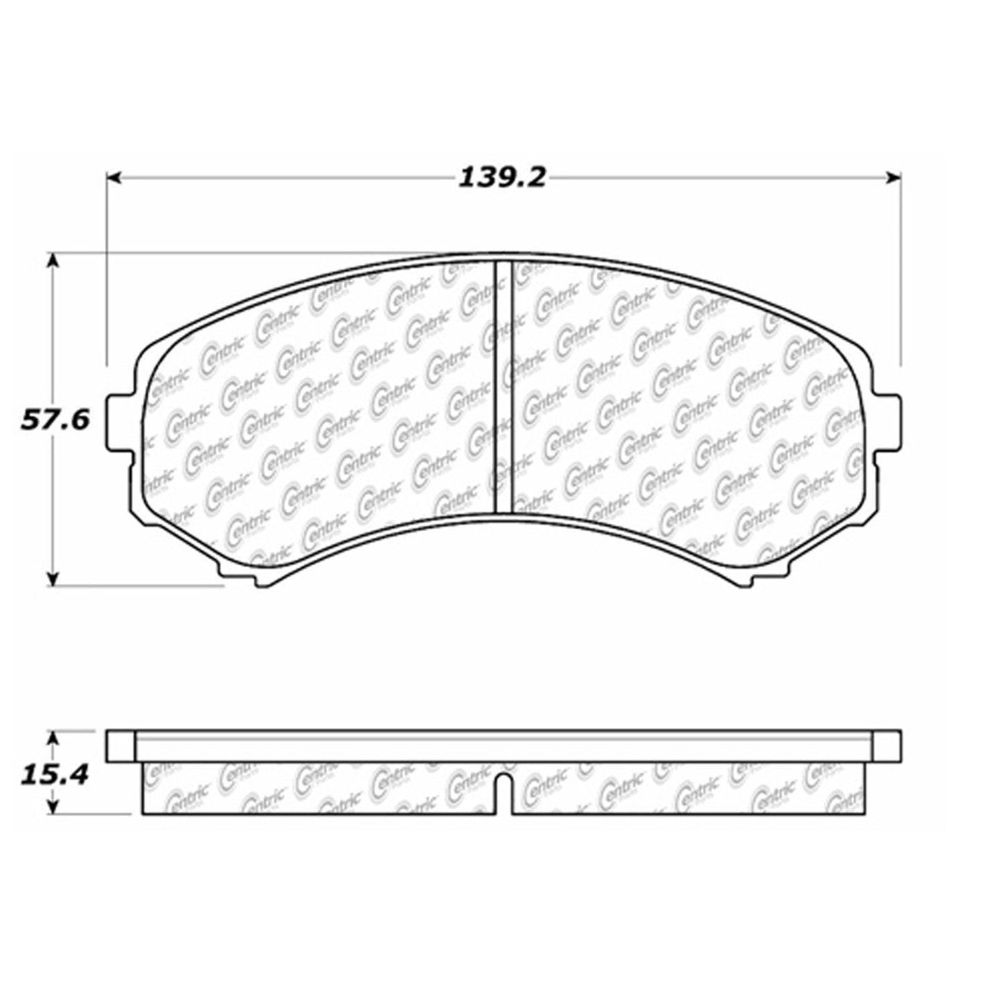 Stoptech Centric Centric Premium Brake Pads 300.08670